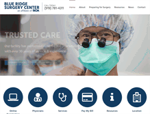 Tablet Screenshot of blueridgesurgerycenter.com